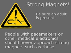 Strong magnet warning